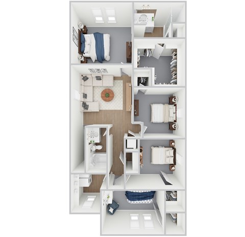 Ash - 5 Bedroom 3 Bath 2,609 Sq. Ft. Floor Plan at Beacon at Hymeadow, Texas, 78656